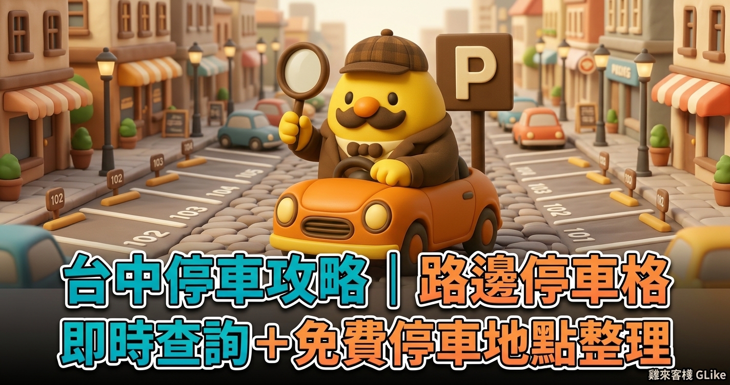 2026 台中停車攻略｜路邊停車格即時查詢、免費停車秘訣全收錄