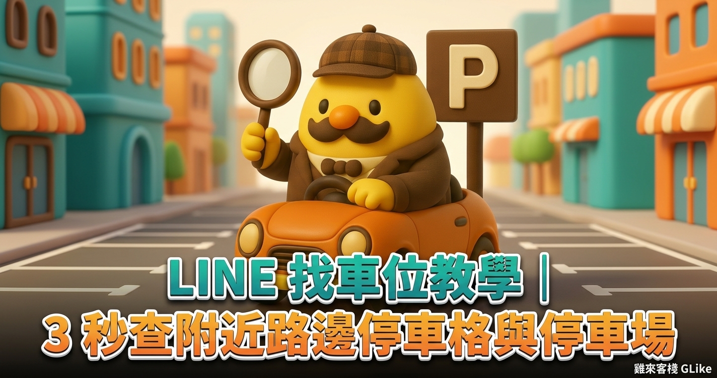 LINE 找車位教學｜傳送位置 3 秒找到附近停車格與停車場