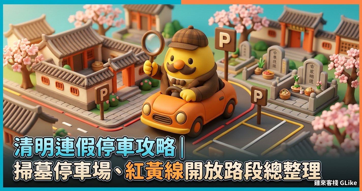 清明連假停車攻略｜掃墓停車不再繞路，紅黃線開放路段＋智慧找車位一次搞定
