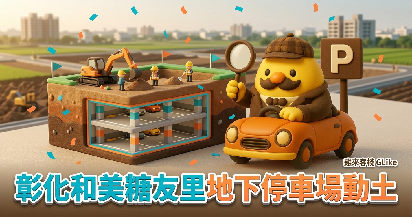 彰化和美糖友里地下停車場動土！2.77 億打造 127 席車位，116 年底完工前該怎麼停
