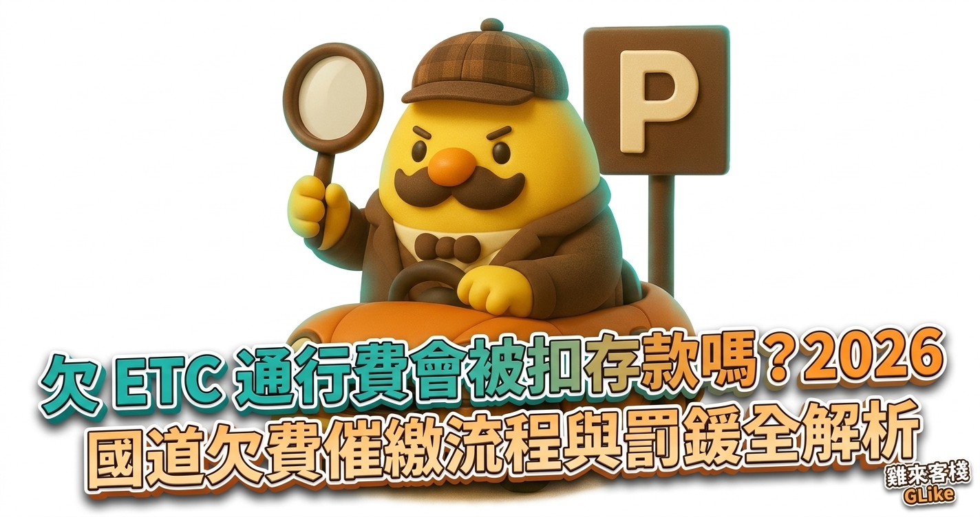 欠 ETC 通行費會被扣存款嗎？2026 國道欠費催繳流程與 300 元罰鍰全解析