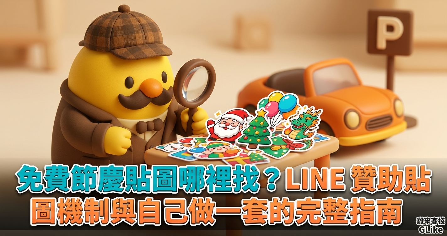 免費節慶貼圖哪裡找？LINE 贊助貼圖機制與自己做一套的完整指南
