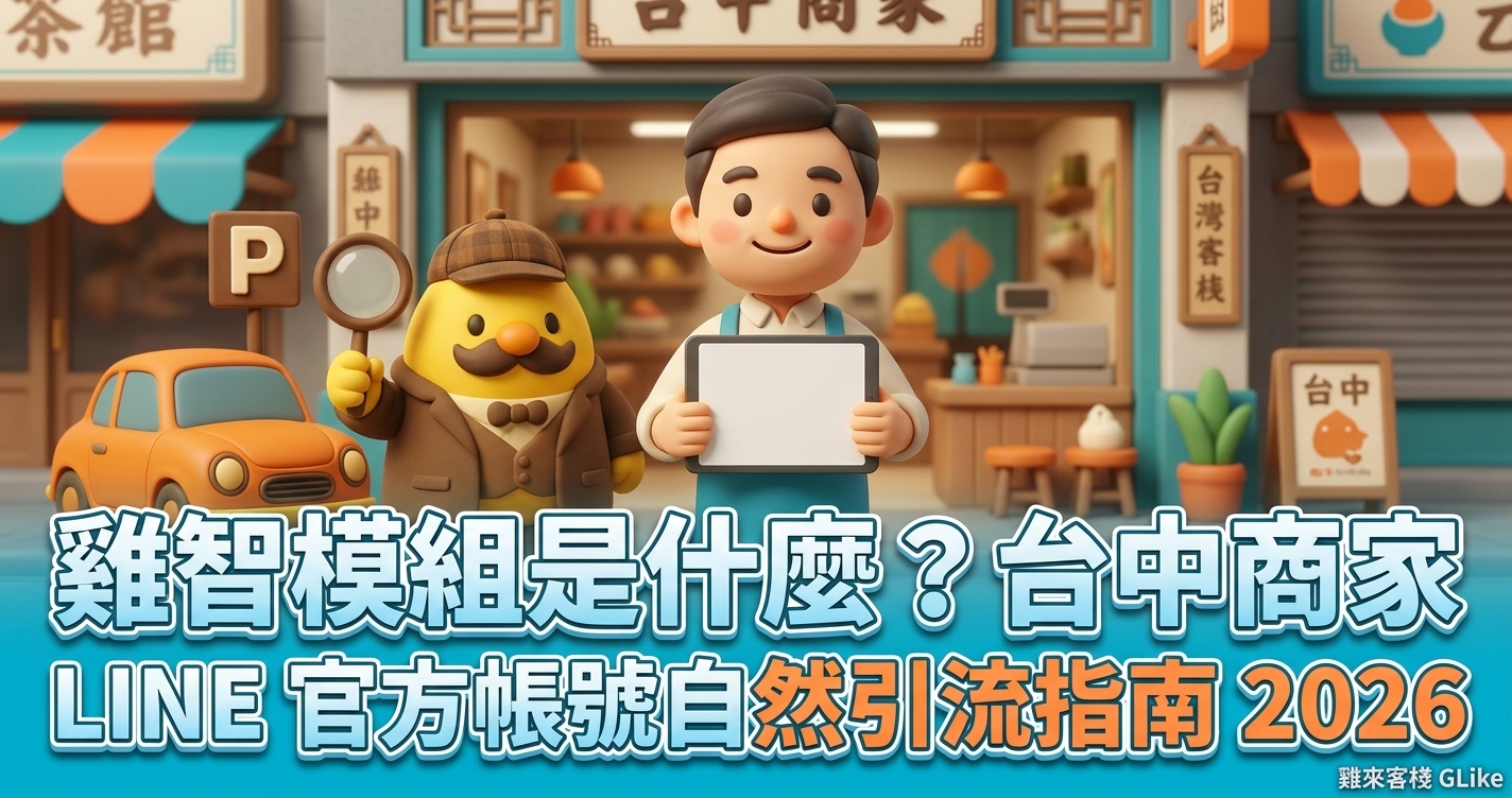 雞智模組是什麼？台中商家 LINE 官方帳號自然引流指南 2026