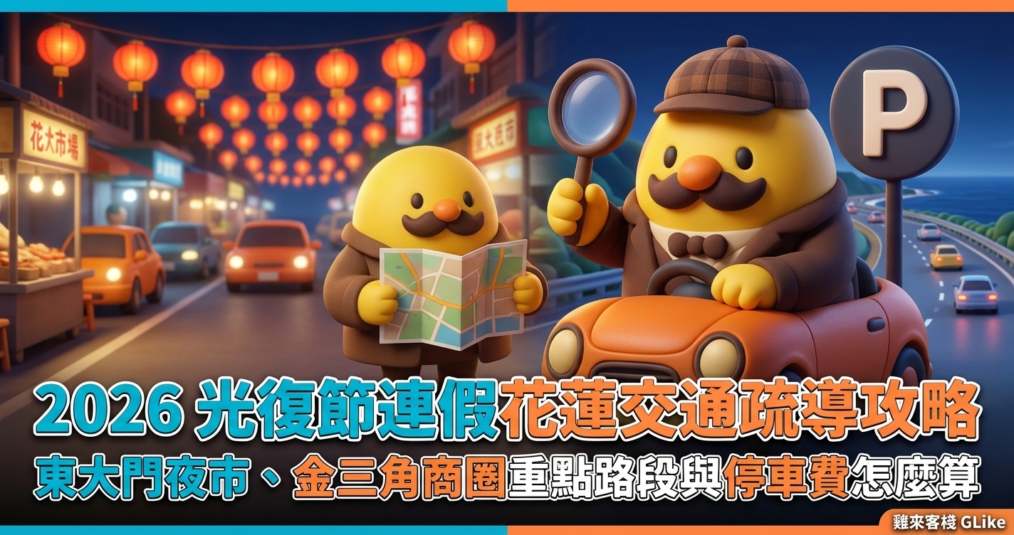 2026 光復節連假花蓮交通疏導攻略｜東大門夜市、金三角商圈重點路段與停車費怎麼算