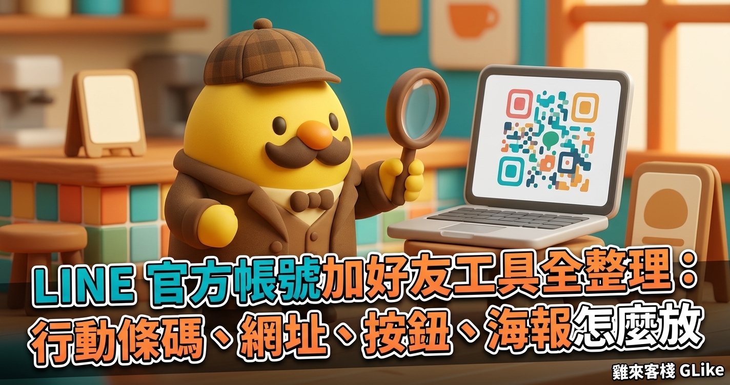 LINE 官方帳號加好友工具全整理 2026：行動條碼、網址、按鈕、海報，店內動線怎麼放