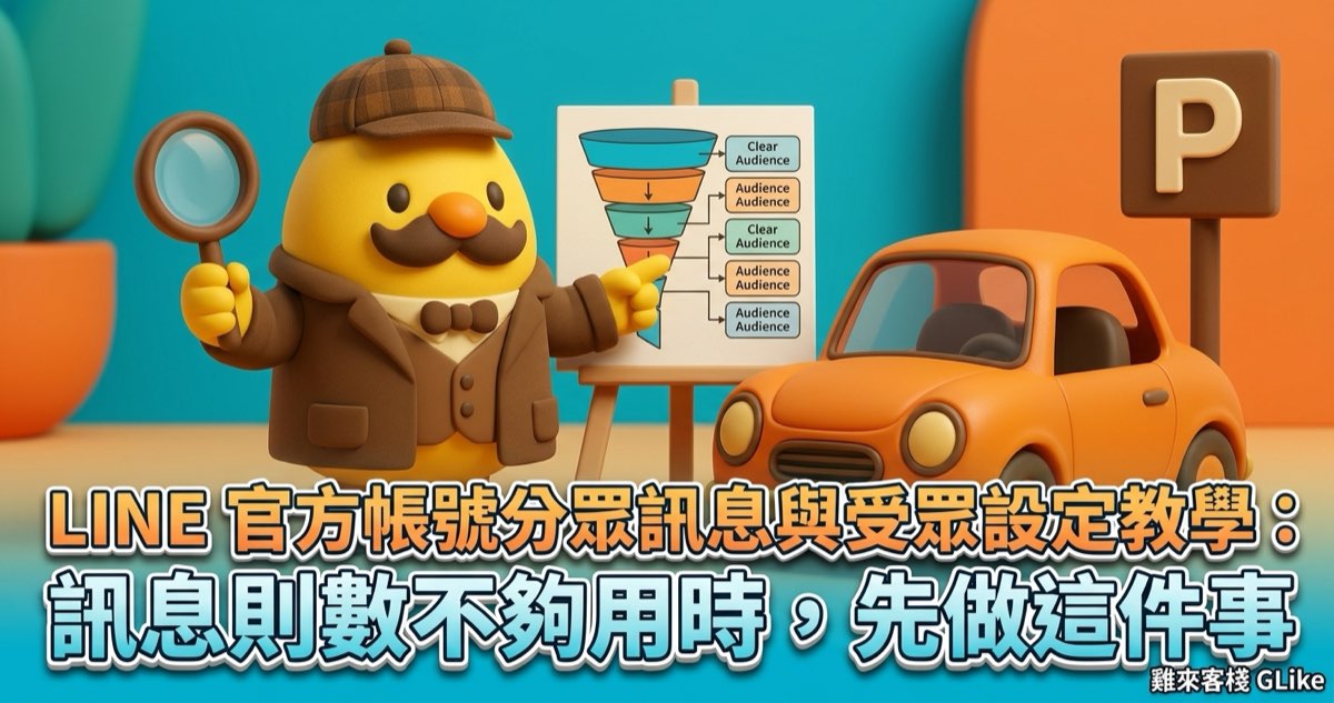 LINE 官方帳號分眾訊息與受眾設定教學：訊息則數不夠用時，先做這件事