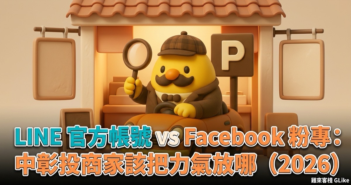 LINE 官方帳號 vs Facebook 粉專：中彰投商家該把力氣放哪（2026）