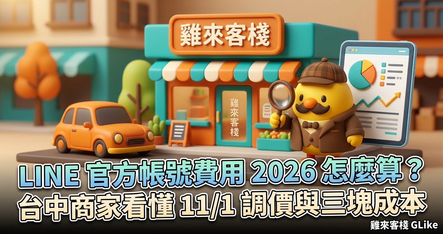 LINE 官方帳號費用 2026 怎麼算？台中商家看懂 11/1 調價與三塊成本