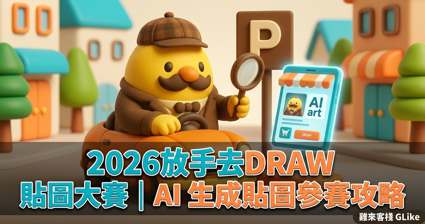 2026 放手去DRAW 貼圖大賽開跑！不會畫畫也能拚首獎——用 AI 生成貼圖參賽全攻略