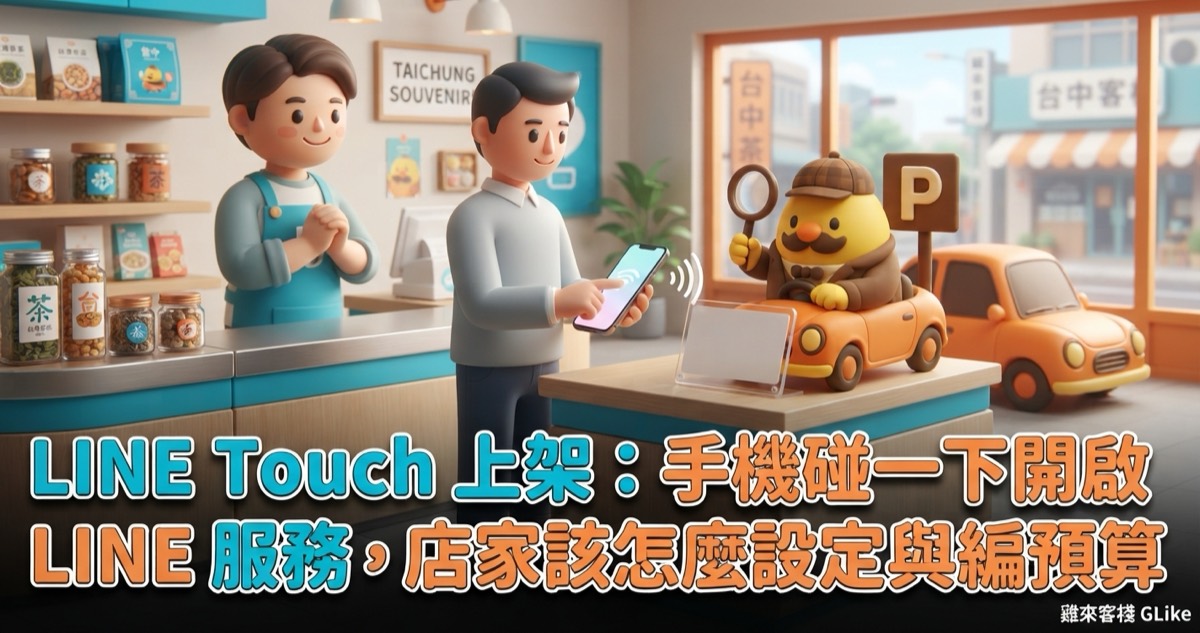 LINE Touch 10/21 上架：手機碰一下開啟 LINE 服務，店家該怎麼設定與編預算