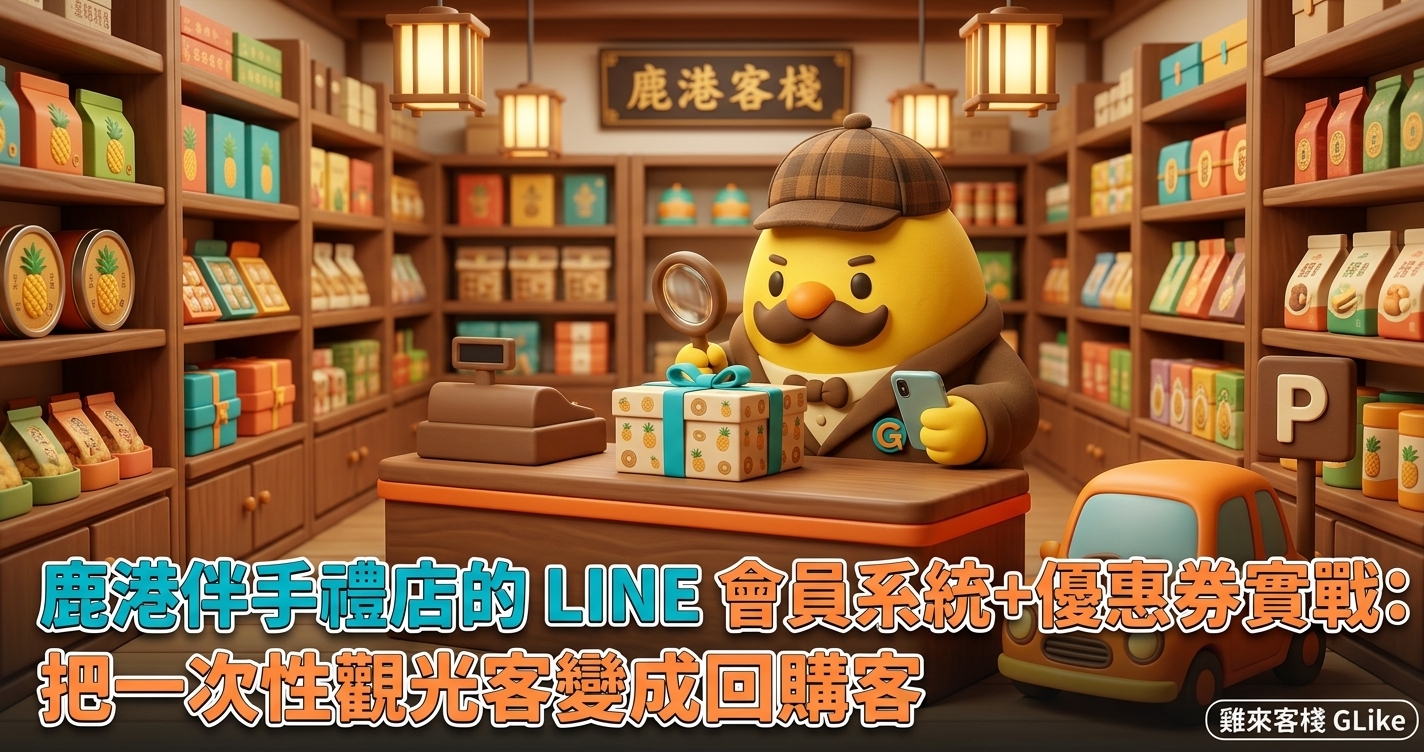 鹿港伴手禮店的 LINE 會員系統＋優惠券實戰：把一次性觀光客變成回購客
