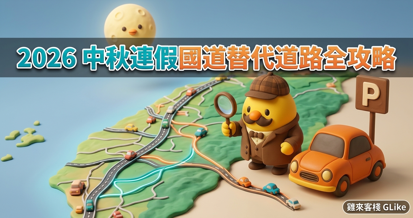 2026 中秋連假國道塞爆怎麼辦？台61、台3、台9 替代道路與沿途停車全攻略