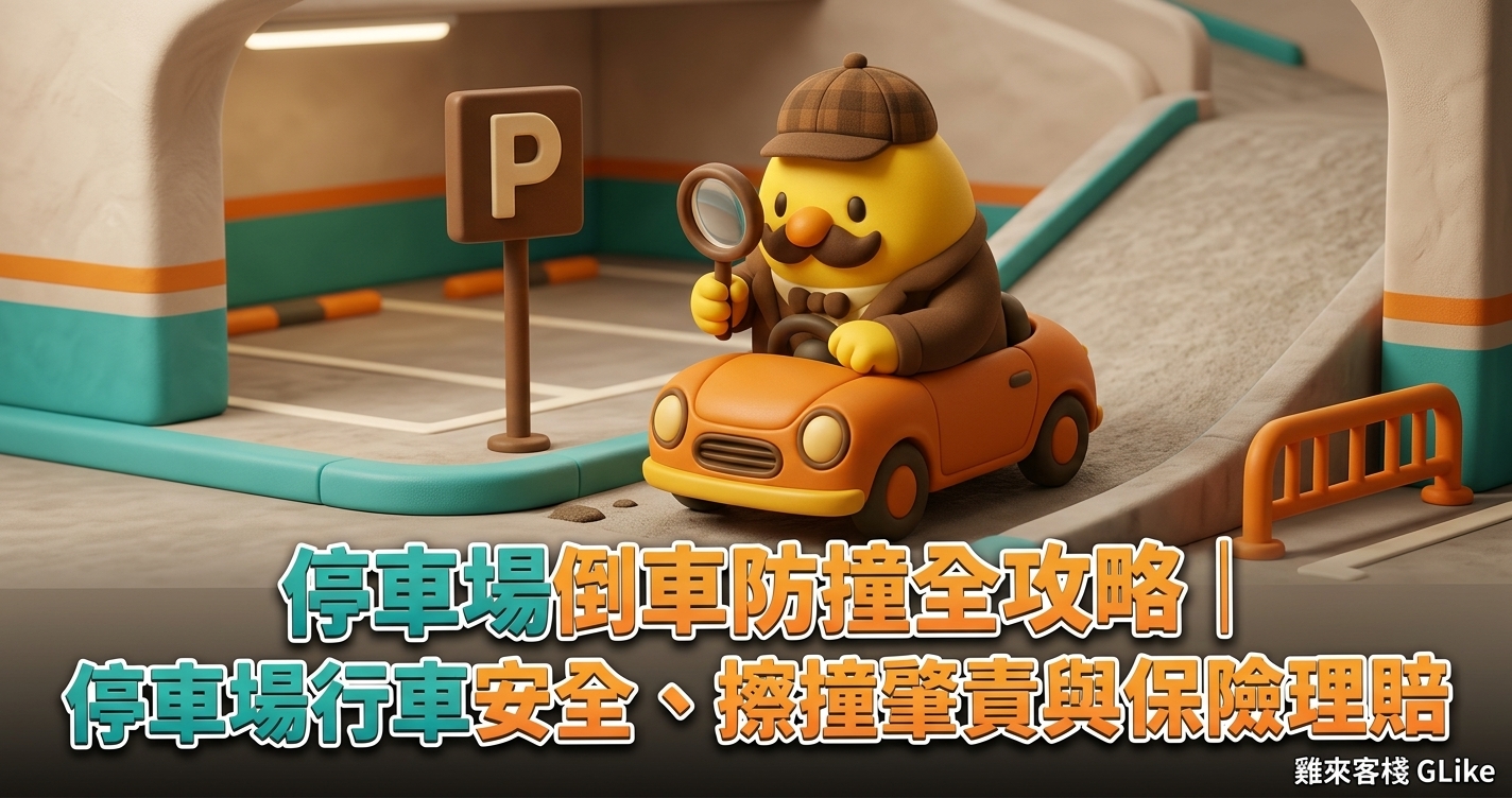 停車場倒車防撞全攻略｜2026 停車場行車安全、擦撞肇責與保險理賠一次看
