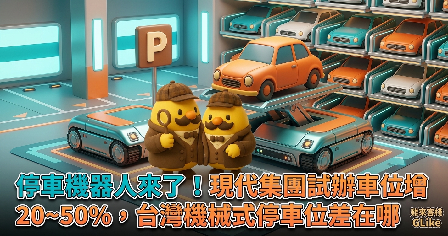 停車機器人來了！現代集團試辦車位增 20~50%，台灣機械式停車位差在哪