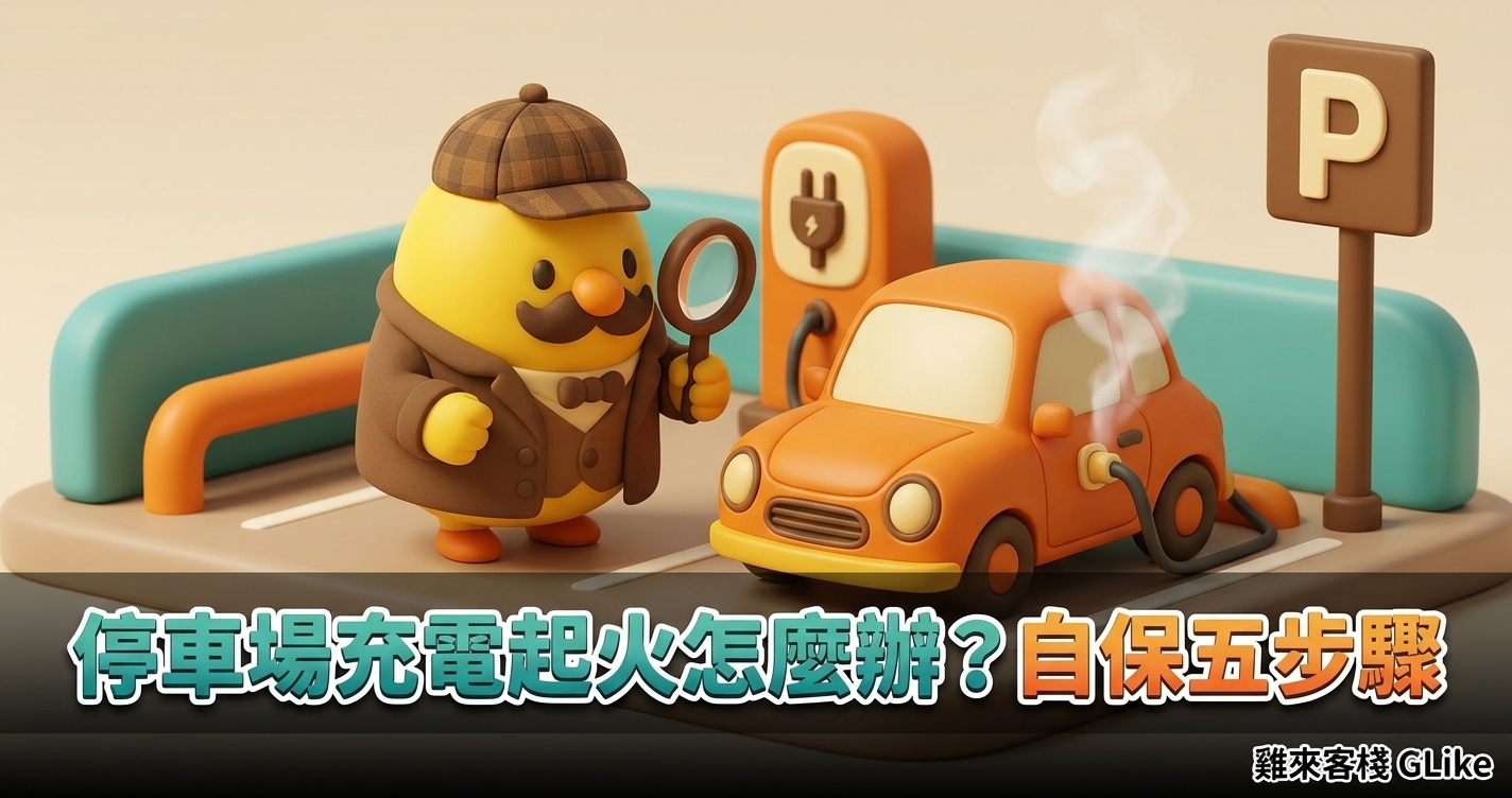 停車場充電樁起火怎麼辦？台北兩週兩起實例：充電自保 5 步驟與責任歸屬