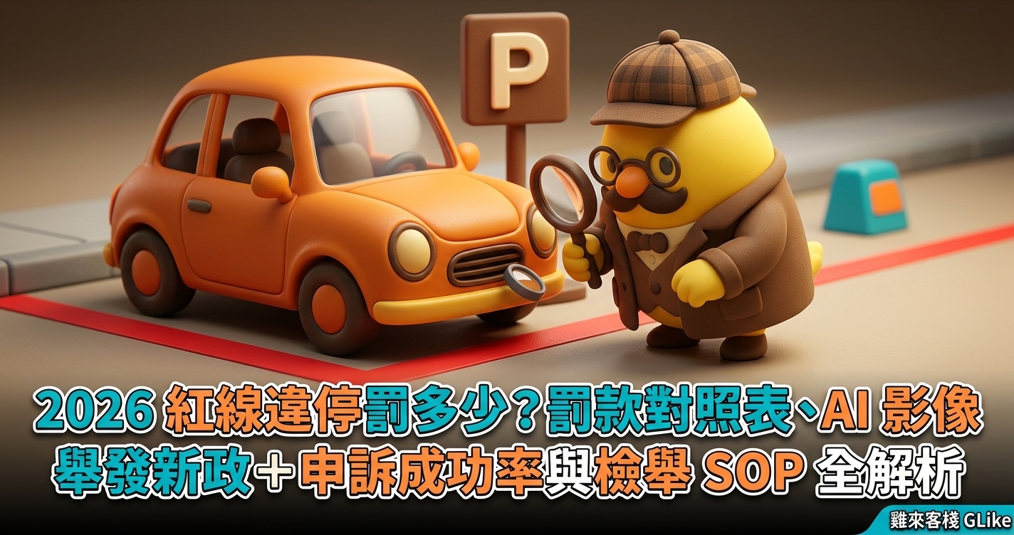 2026 紅線違停罰多少？罰款對照表、AI 影像舉發新政＋申訴成功率與檢舉 SOP 全解析