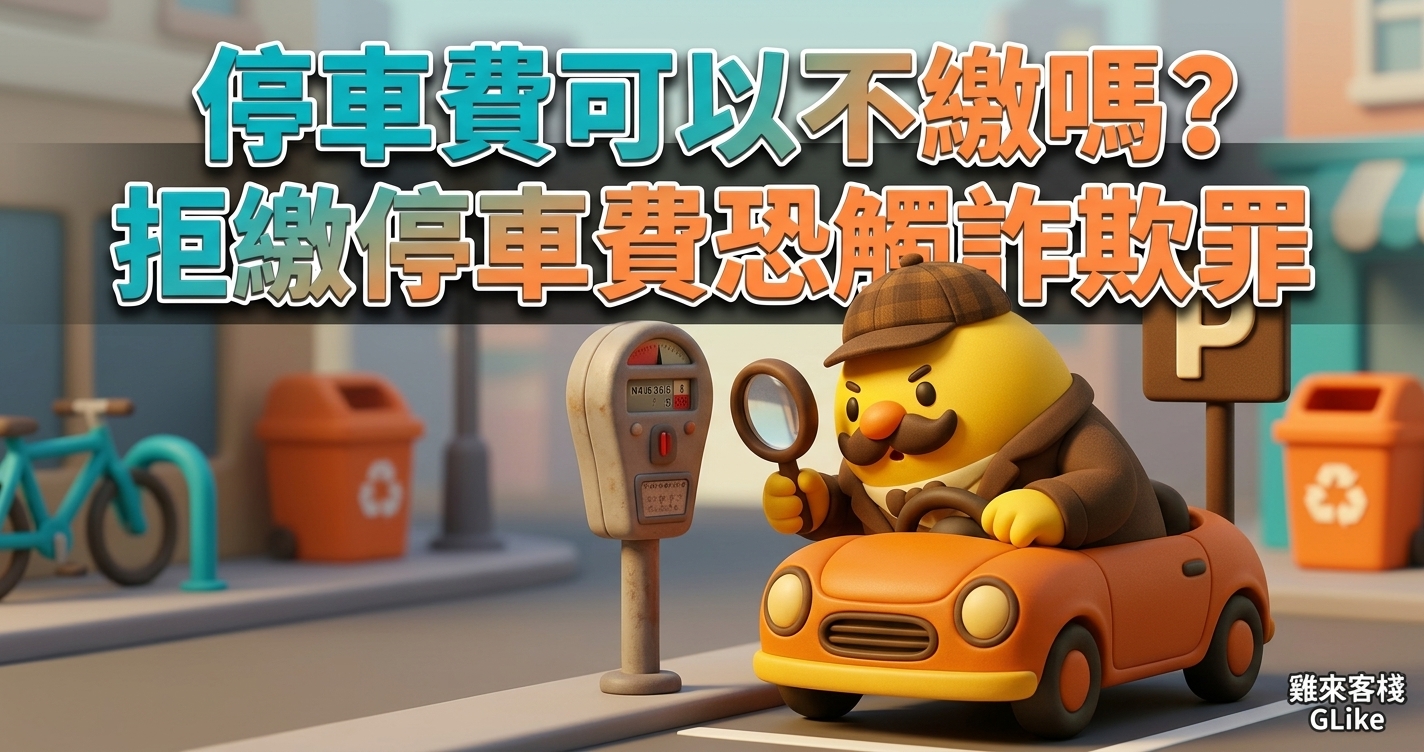 停車費可以不繳嗎？拒繳停車費恐觸「詐欺罪」｜2026 法律後果與合法申訴全解析