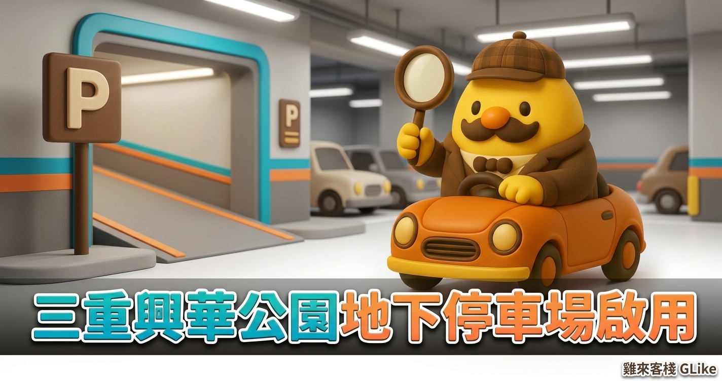 三重興華公園地下停車場啟用！208 格車位、免費試營運與月票抽籤時程一次看
