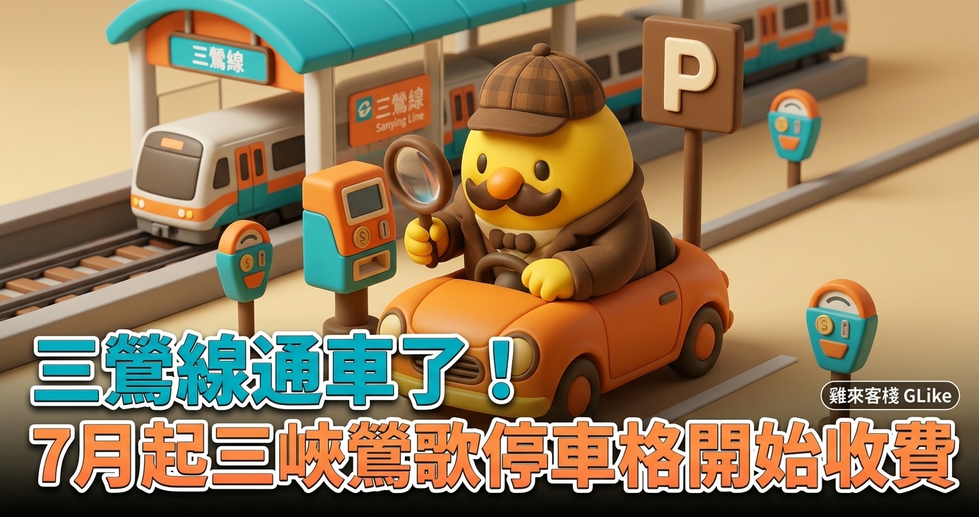 三鶯線通車了！7月起三峽鶯歌停車格開始收費，停車攻略一次看
