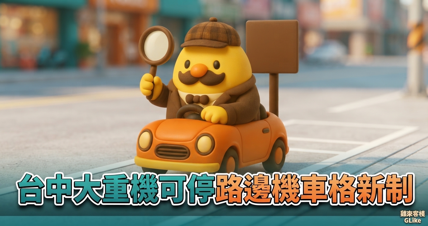 台中大重機 11/1 起可停路邊機車格！2026 開放範圍、收費方式與停放原則一次看