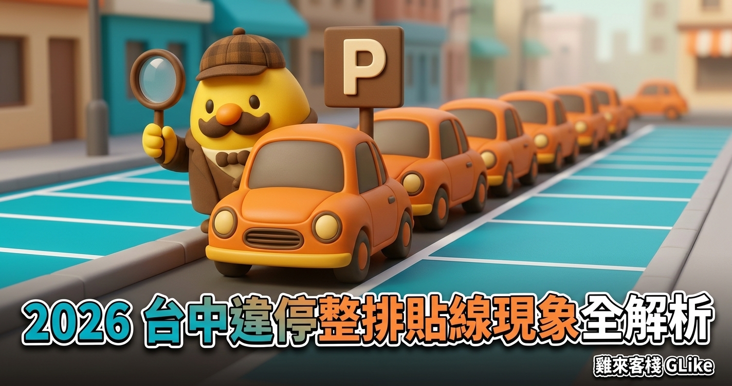 2026 台中違停整排「貼線」現象全解析｜為何車主寧違停不停格？罰款、檢舉與申訴 SOP 一次看