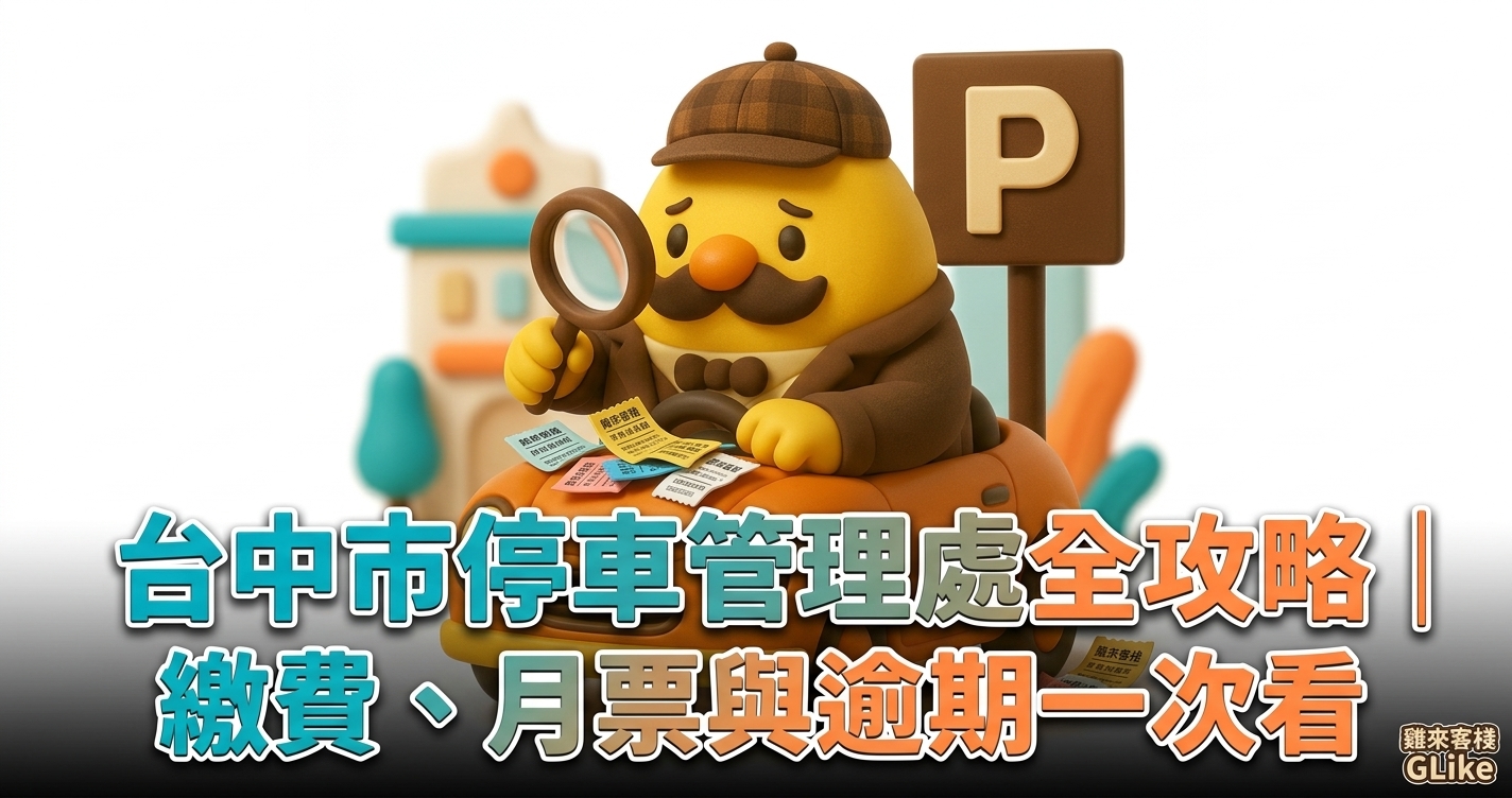 2026 台中市停車管理處全攻略｜繳費 8 折、月票申辦與逾期工本費一次看