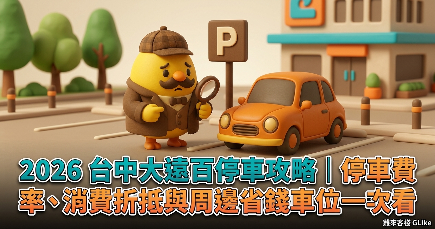 2026 台中大遠百停車攻略｜停車費率、消費折抵與周邊省錢車位一次看