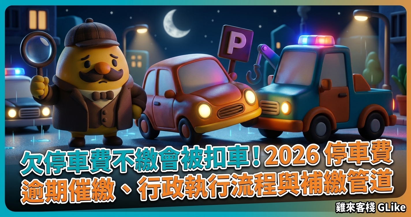 欠停車費不繳會被扣車！2026 停車費逾期催繳、行政執行流程與補繳管道一次看