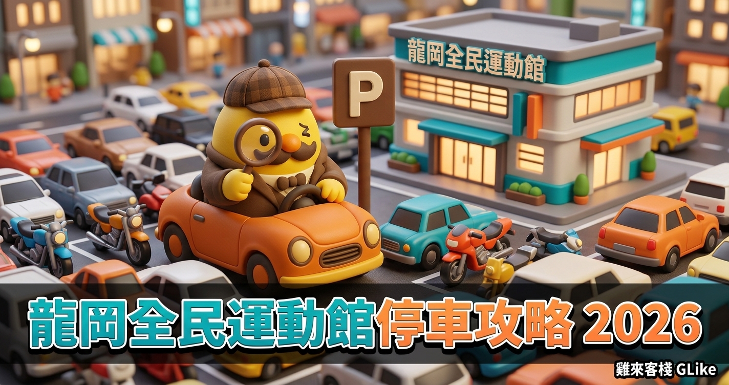 龍岡全民運動館停車攻略 2026｜9/28 正式營運，地下停車場、免費停車期限與周邊備援一次看