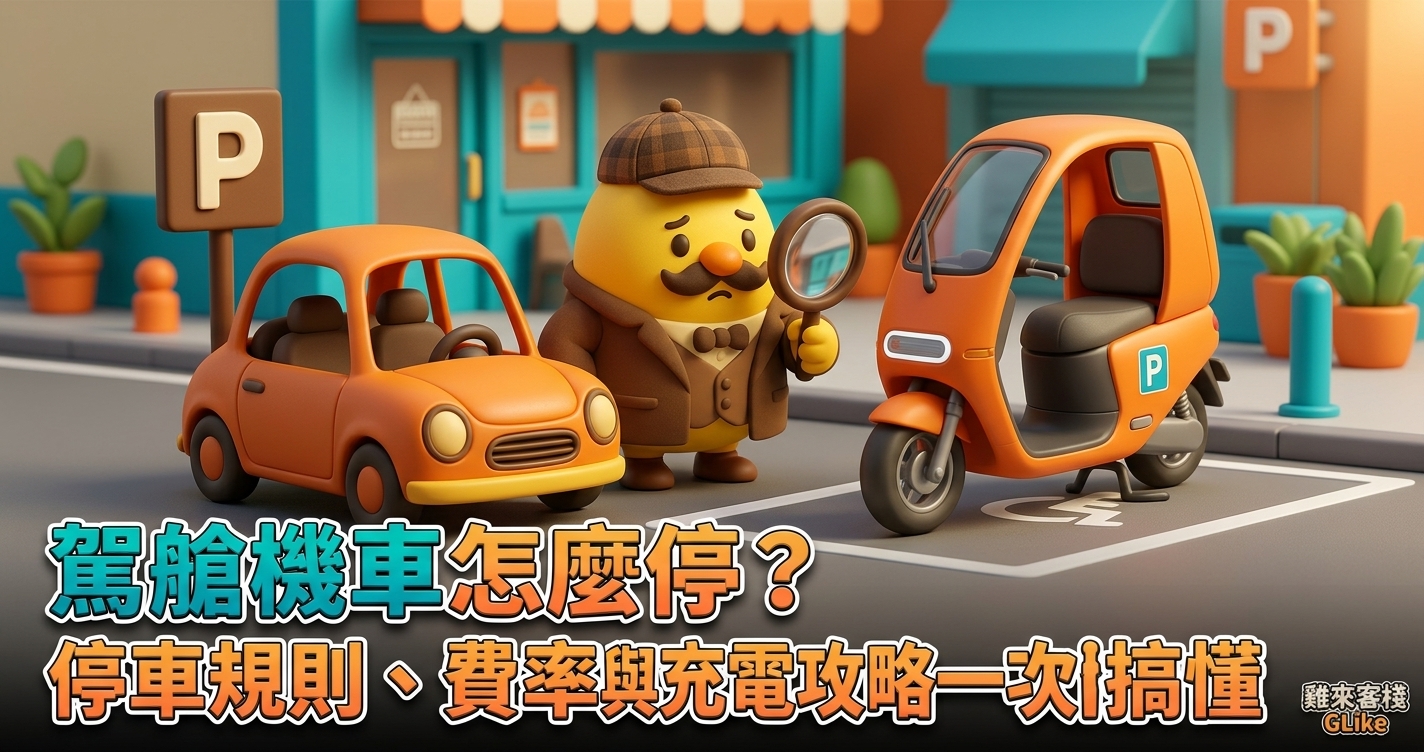 駕艙機車怎麼停？2026 停車規則、費率與充電攻略一次搞懂