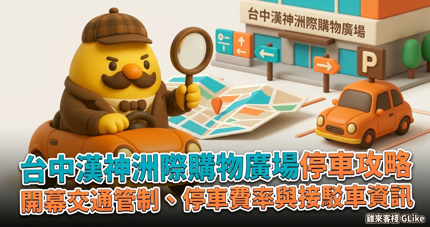台中漢神洲際購物廣場停車攻略｜開幕交通管制、停車費率與免費接駁車資訊一次看