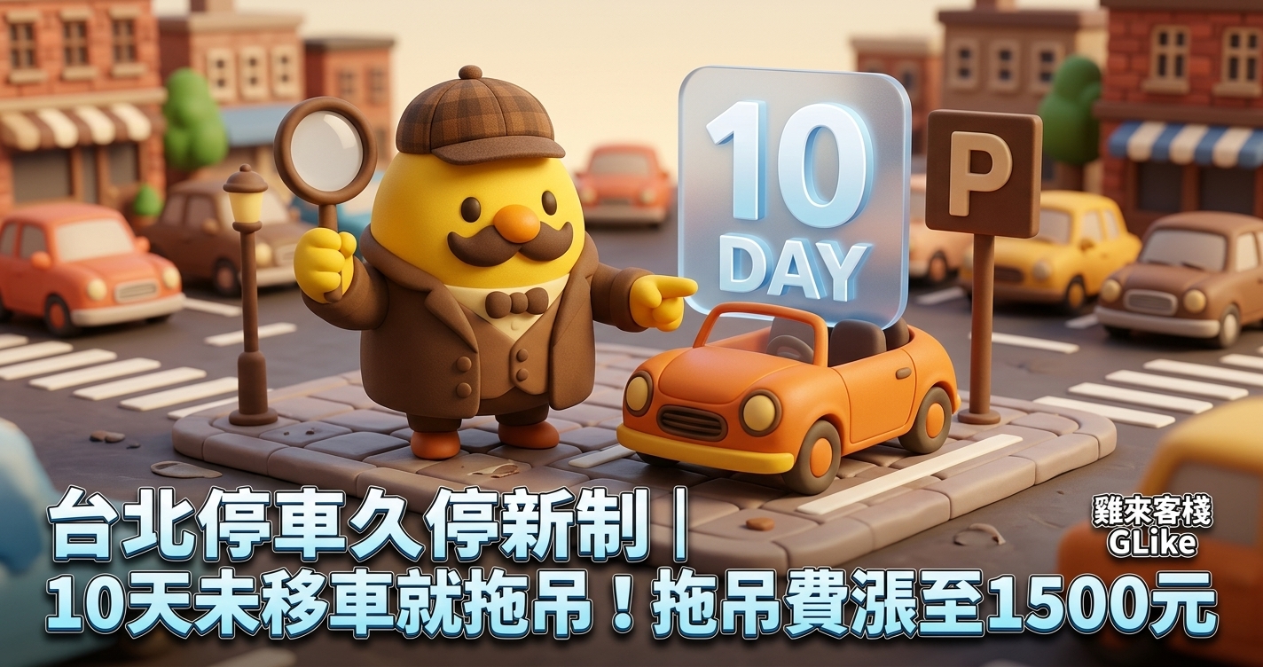台北停車久停新制｜10天未移車就拖吊！拖吊費漲至1500元【2026最新】