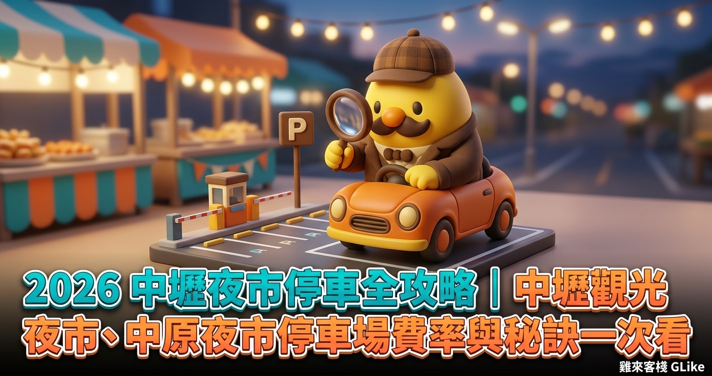 2026 中壢夜市停車全攻略｜中壢觀光夜市、中原夜市停車場費率與秘訣一次看