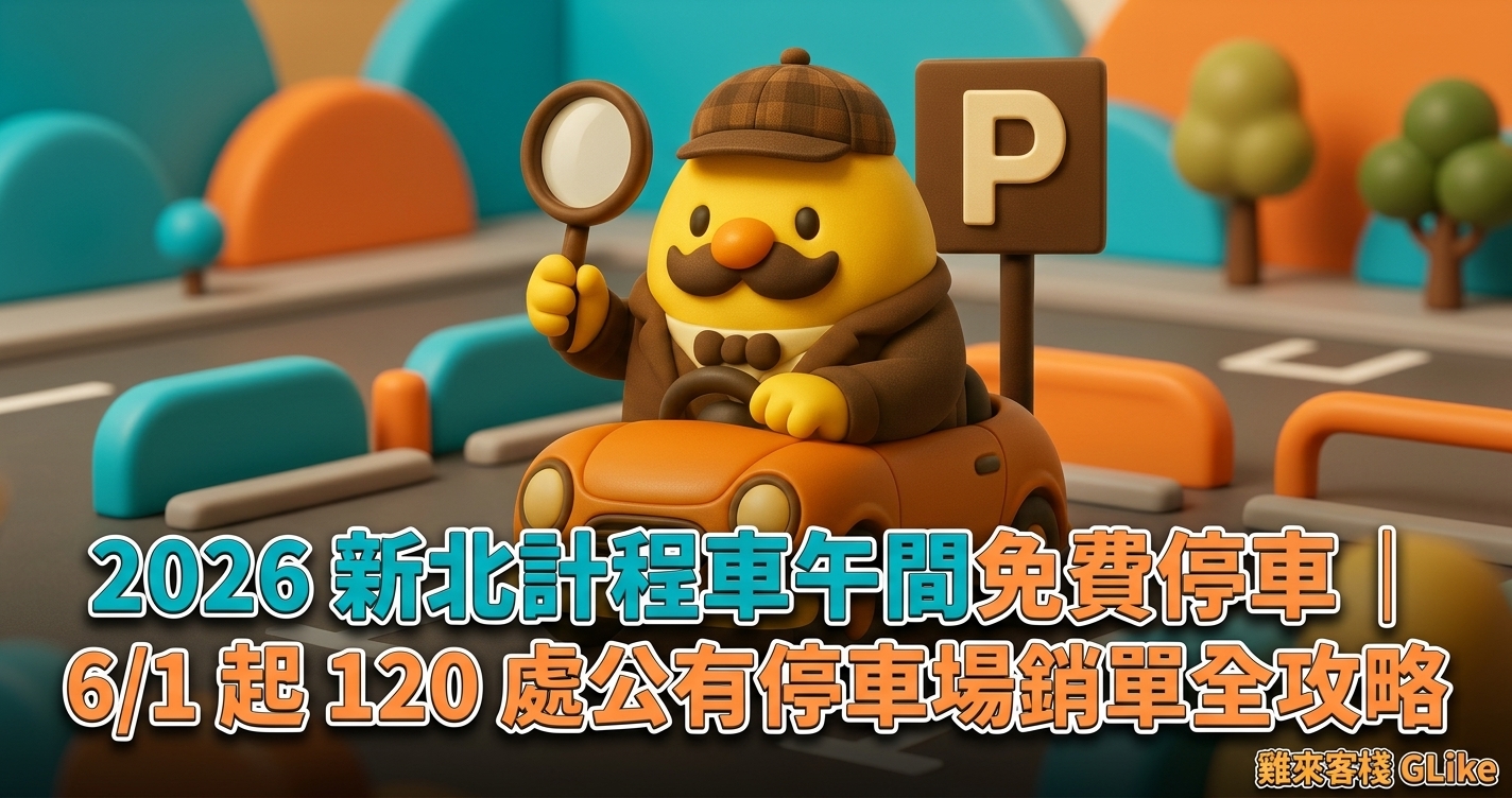2026 新北計程車午間免費停車｜6/1 起 120 處公有停車場銷單全攻略