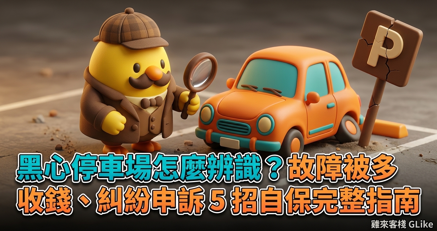 黑心停車場怎麼辨識？故障被多收錢、糾紛申訴 5 招自保完整指南【2026】